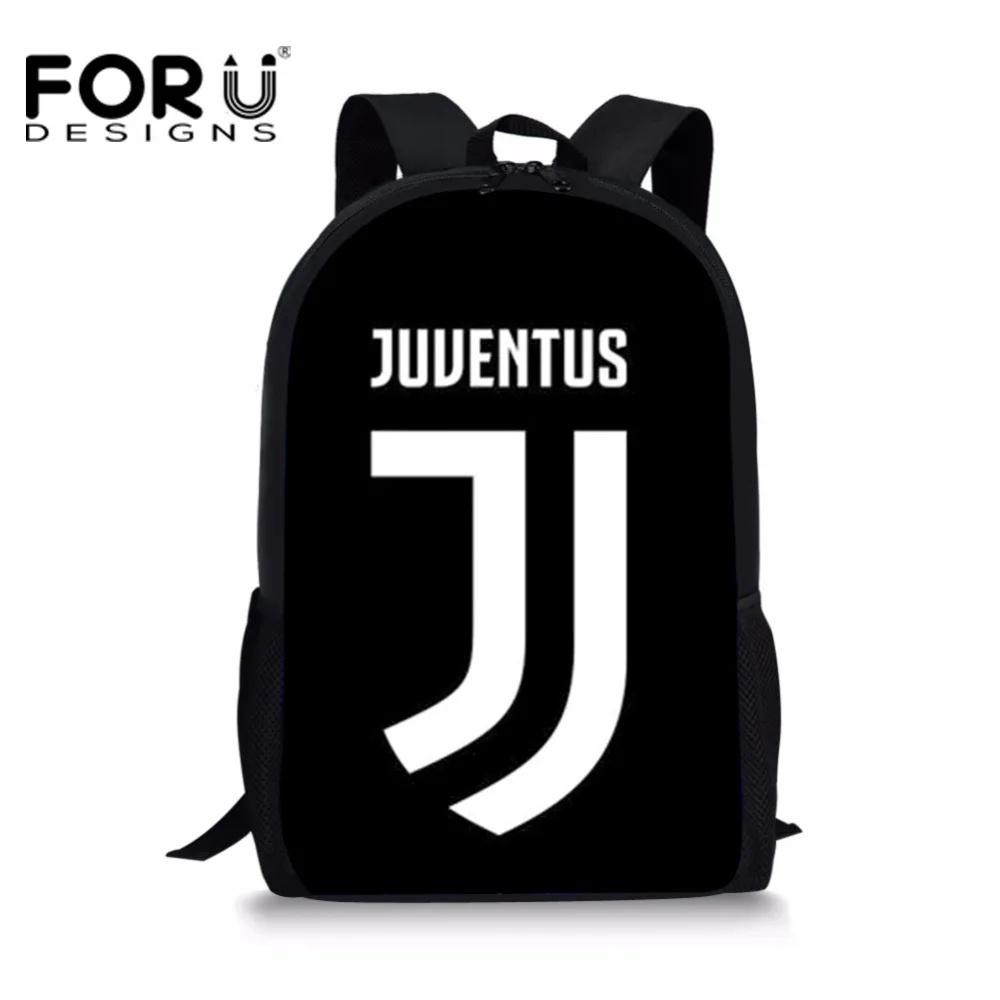 

FORUDESIGNS School Bag Backpack Ronaldo Juventus Printing Boys Schoolbag Students Book Bags Kids School Bags Teenager Schoolbags