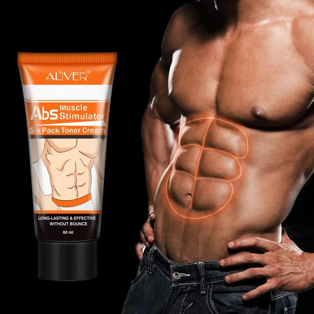 Men's Abdominal Muscle Cream Anti Cellulite Slimming Fat Burning Cream Body Firming Strengthening Belly Muscle Tightening