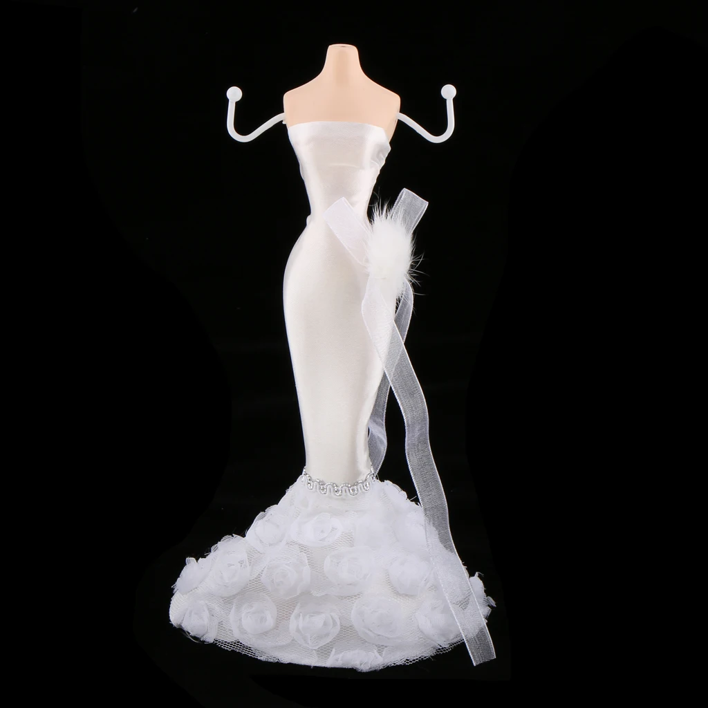 Белый свадебный Манекен-платье& высокий каблук* диван держатель ювелирных изделий серьги ожерелье кольцо Дисплей стенд