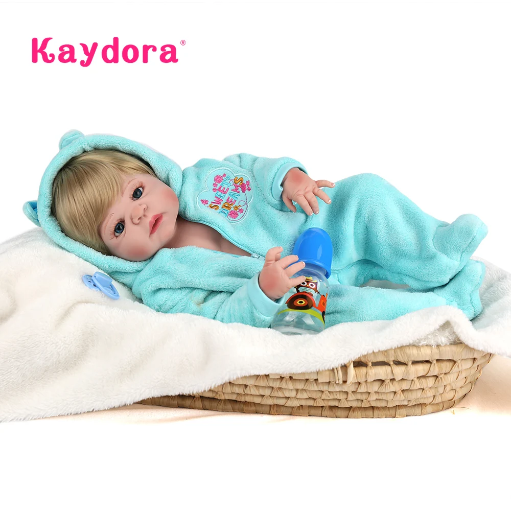 Полностью виниловая силиконовая кукла Reborn baby lol 55 см reborn menino Реалистичная corpo inteiro