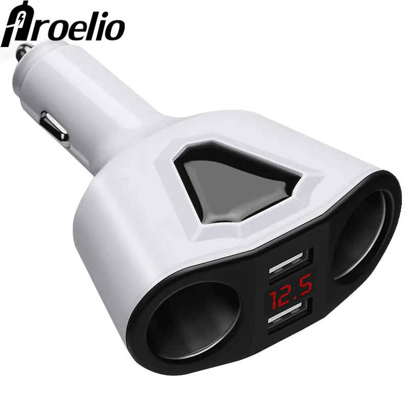 Proelio Car Charger 5V/3.1A Fast Charging Dual USB LED Indicator Car-Charger For iphone Samsung Xiaomi Huawei Car Lighter Slot Proelio Car Charger 5V/3.1A Fast Charging Dual USB LED Indicator Car-Charger For iphone Samsung Xiaomi Huawei Car Lighter Slot