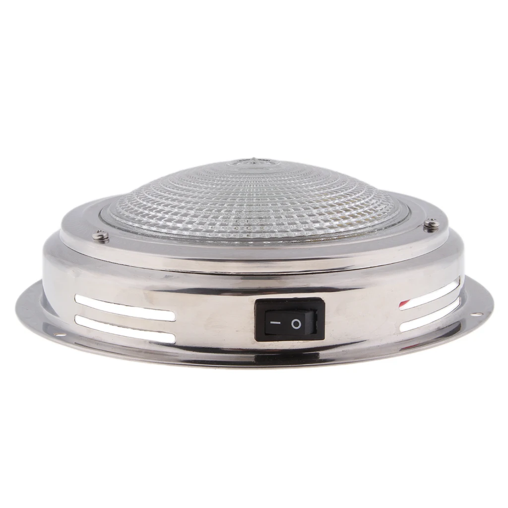 12V LED Recessed Down Light Cool/Warm White Ceiling Lamp Under Cabin Interior Light For RV Yacht Caravan Etc Waterproof Lens