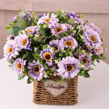 

Fake Gerbera Bunch (5 stems/piece) Simulation Daisy Chrysanthemum for Wedding Home Decorative Artificial Flowers
