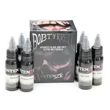 6pcs/set Tattoo Ink Supply 30ml/bottle Top Pigment for Body Art Tattoo Kits Supplies