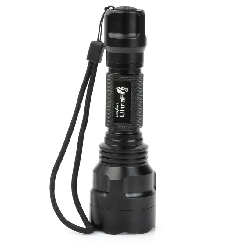 

UltraFire C8 18650 High Power LED Flashlight Rechargeable Tactical Lamp Torch Light Hunting Outdoor Lighting Lantern