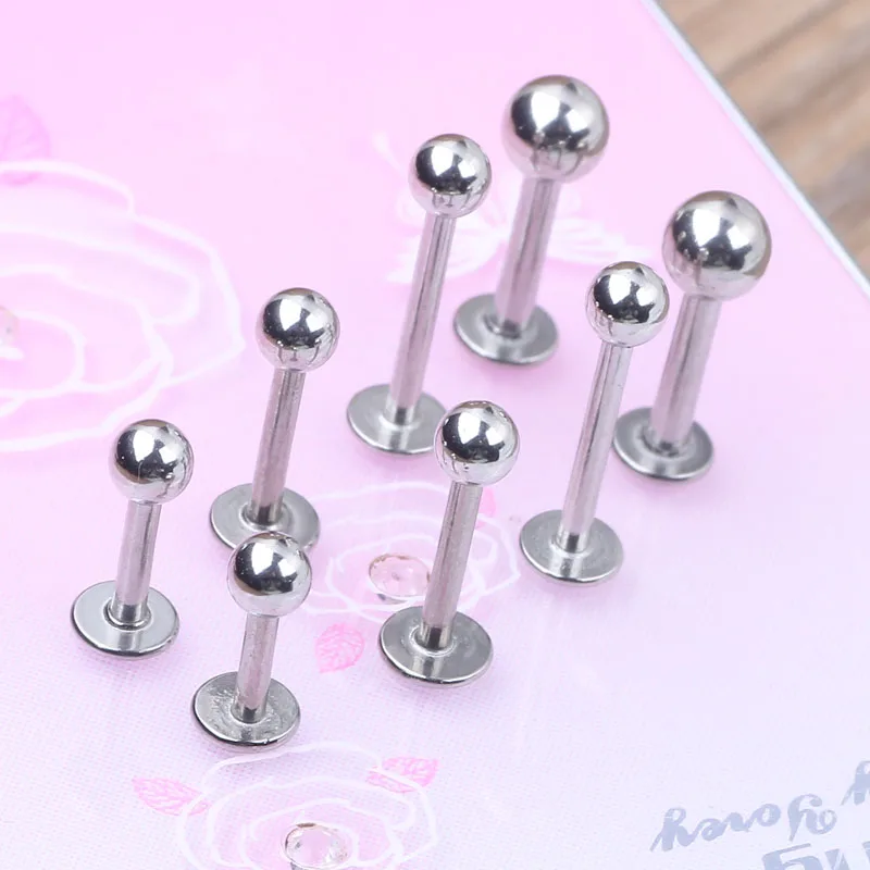 Buy Sena stainless steel nose bar ring labret stud