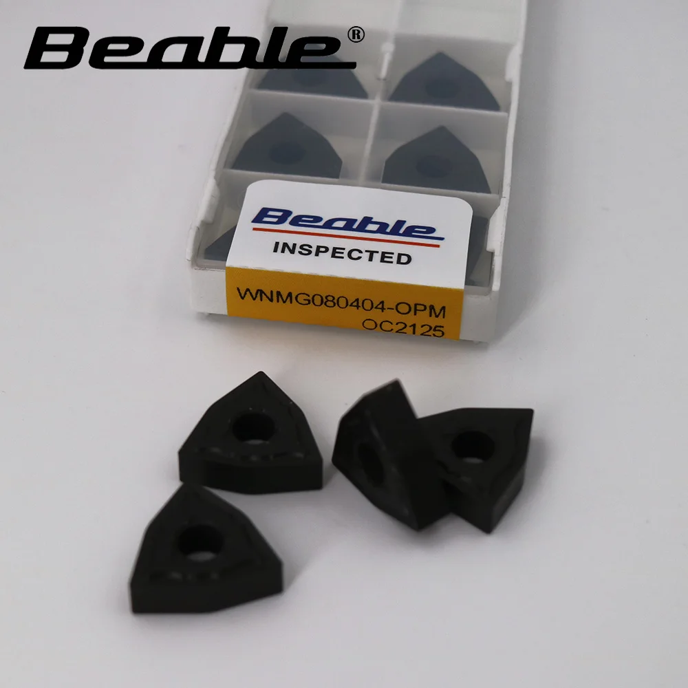 Wnmg080404 Opm Oc2125 10pcs Carbide Inserts Processing Steel Stainless Steel Lathe Cutter