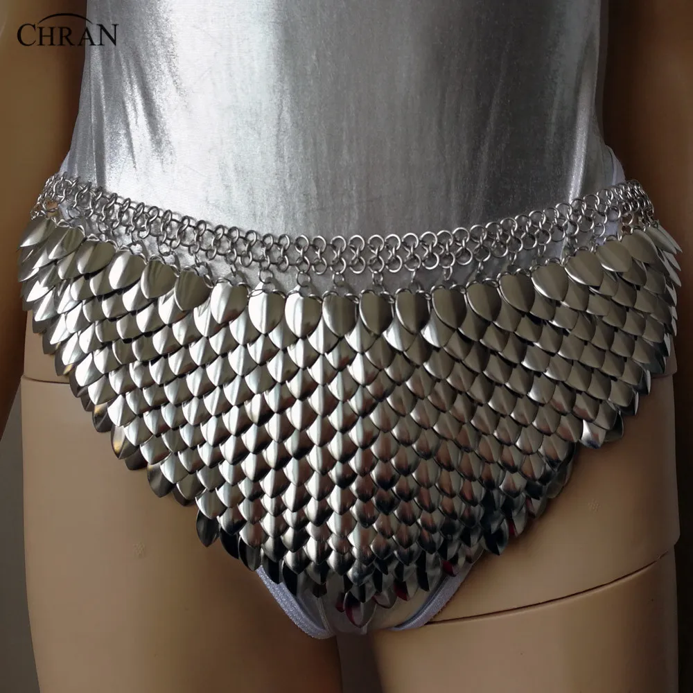 

Chran 2017 Summer Beach Body Jewelry for Women Accessory Gold Silver Colors Chainmail Layer Waist Belly Necklace Chains CRS203