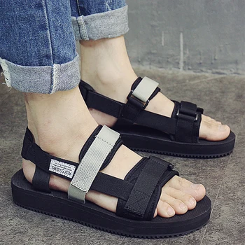 

Hot sale Summer Men Beach Sandals Shoes Outdoor Sport Sandals Lightweight Gladiator Casual Shoes Flat Flip Flops