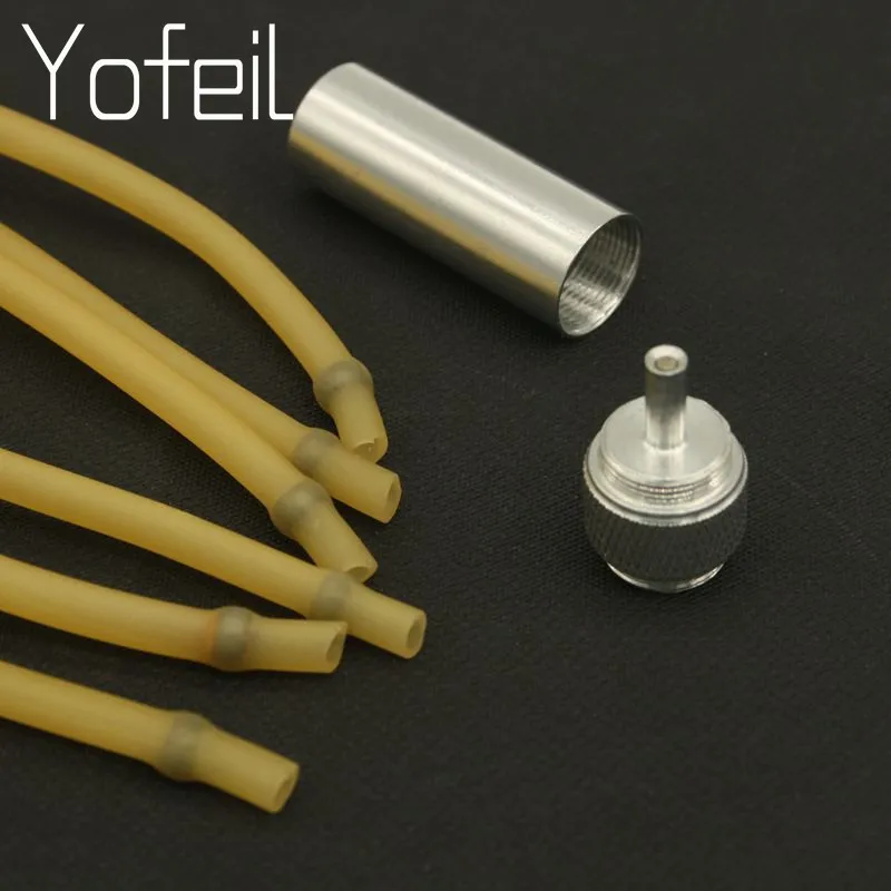 في الهواء الطلق مقلاع صيد شريط مطاطي الاكسسوارات كرات الصلب (5.0 مللي متر) الألومنيوم كرة معدنية محدد التكتيكية تهدف جهاز أدوات