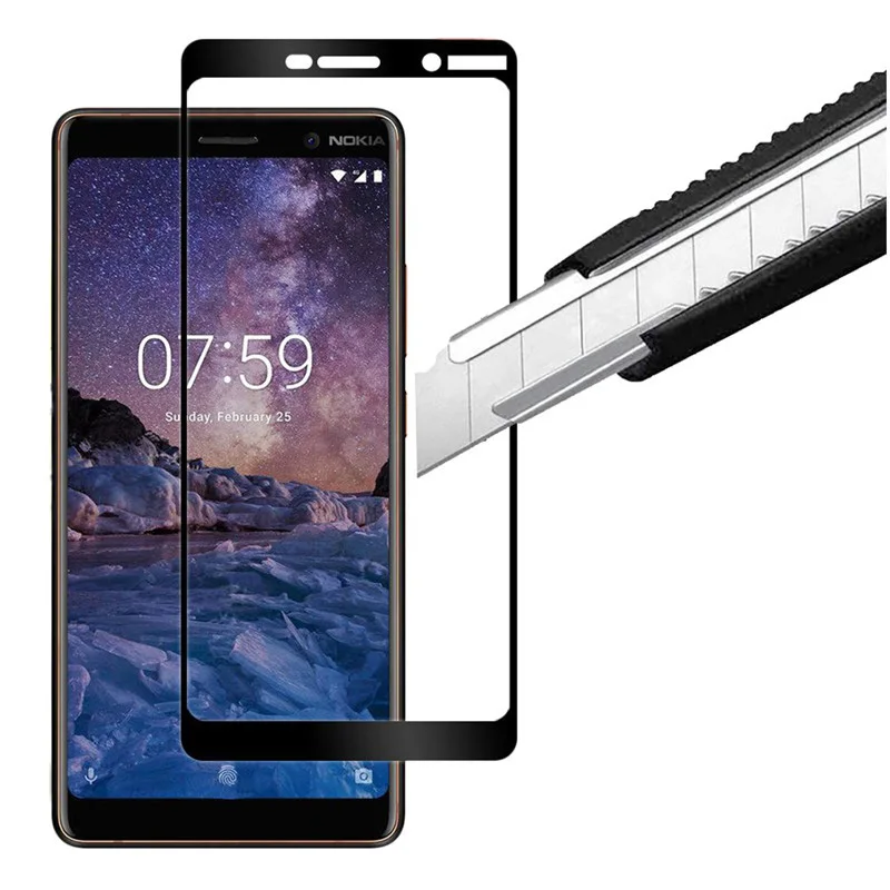 9H-All-Glue-Full-Cover-For-Nokia-3-5-8-7-plus-6-2018-Tempered-Glass