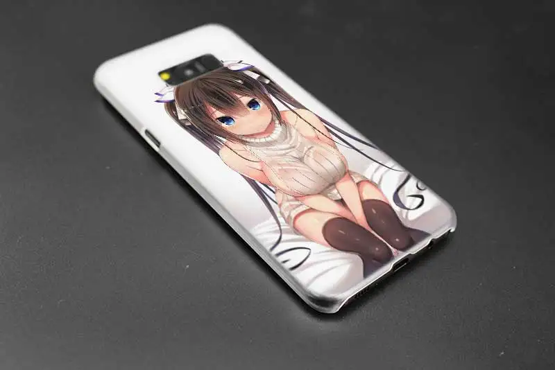 Сексуальный аниме kawaii Girl Прозрачный Note 10 9 pro Жесткий чехол для samsung Galaxy S4 S5 S6 S7 S8 S9 Plus Edge Mini s10 lite