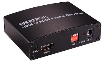 HDMI конвертер HDMI с аудио, Поддержка 4 К x 2 К, 3D, поддержка EDID, Поддержка управления CEC