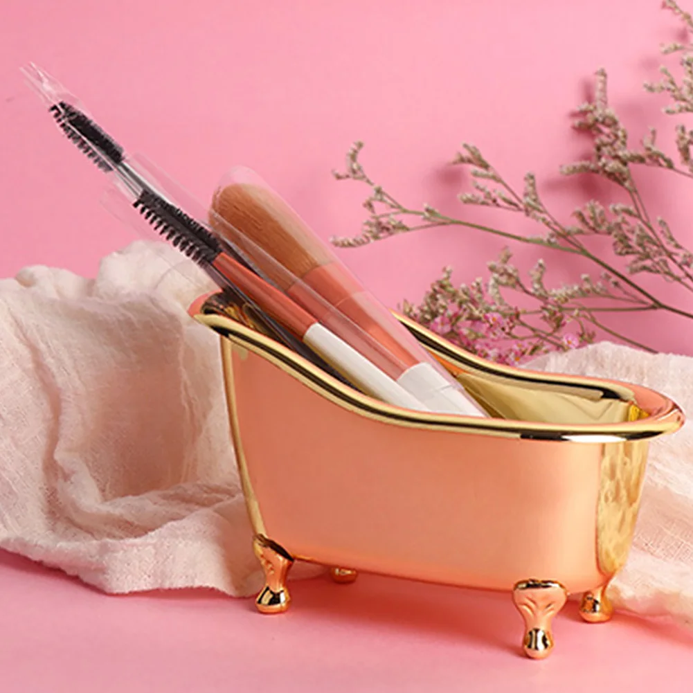 

Organizer Container Moisture Proof Bathroom Accessories Plastic Storage Box Saving Space Mini Bathtub Makeup Tool Toothpaste