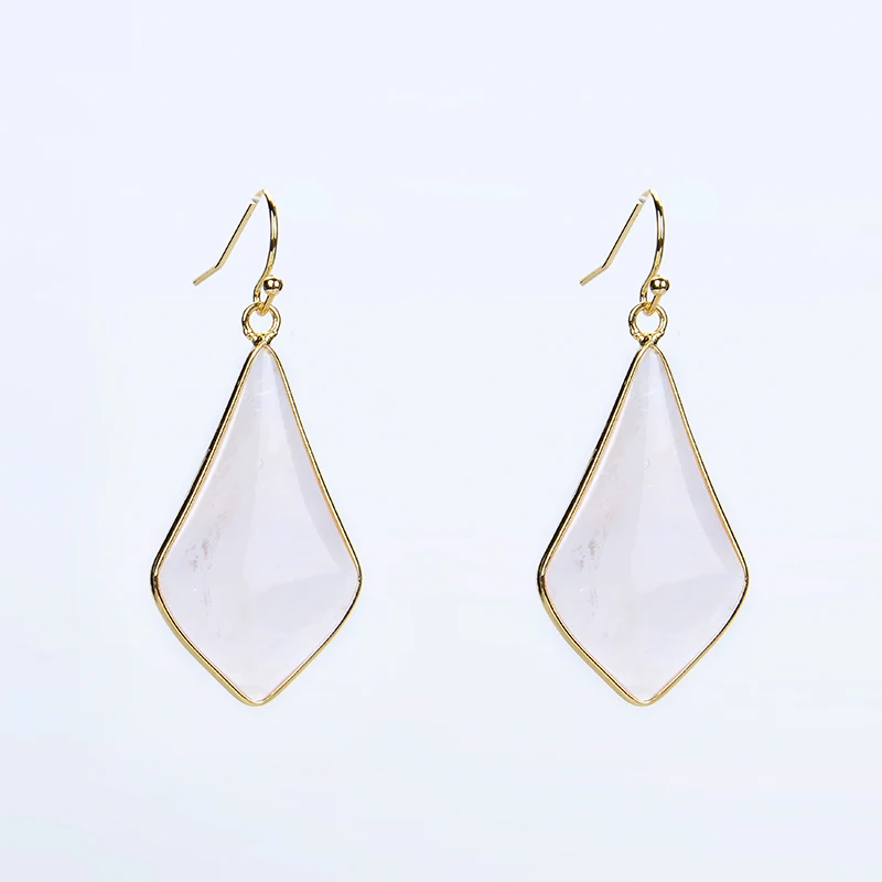 Серьги женские светло желтые золотые розовые кварцевые синие серые кошачий глаз