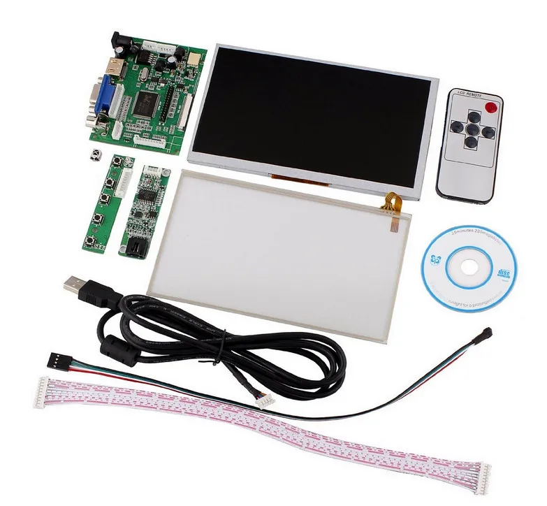 Tontec 7" Raspberry Pi LCD Touch Screen Display TFT ...