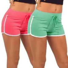 Fat Girl's Summer Solid Cotton Sports Shorts Yoga Large Size Hot Shorts Exercising Running Workout Gym Sport
