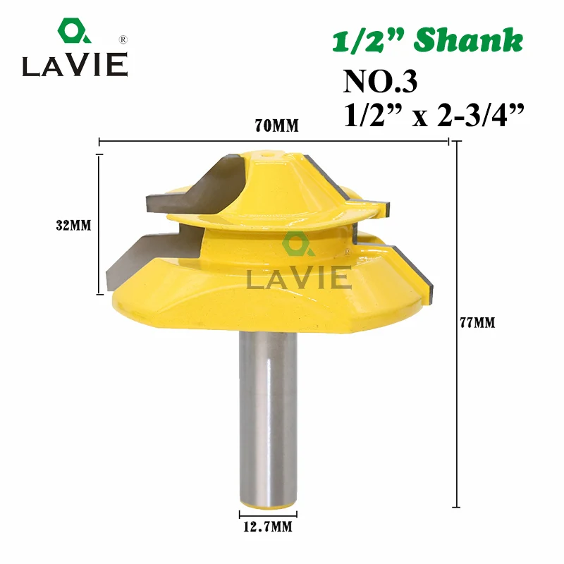 LAVIE 3 шт. 12 мм 1/" хвостовик 45 градусов замок Торцовочные биты клеевой шарнир набор 1/2" 3/" 1" шток фреза по дереву для соединения шип-паз резаки для дерева 03025