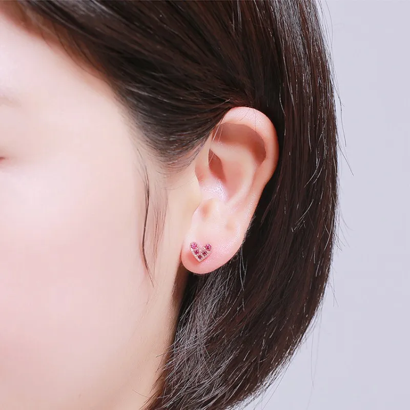 Mini Heart Stud earrings-1