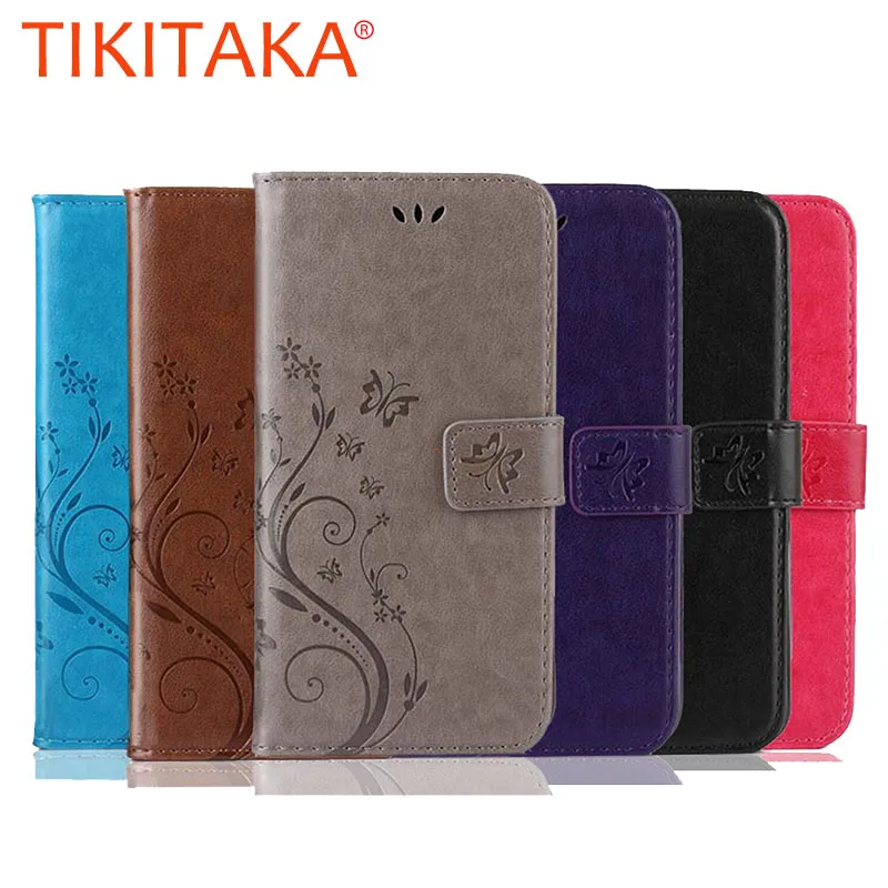 الرجعية الهاتف اغلفة السامسونج غالاكسي كور 2 G355H SM-G355H حالة كوكه كابا محفظة جلد الوجه الغطاء الخلفي مع بطاقة فتحات Fundas