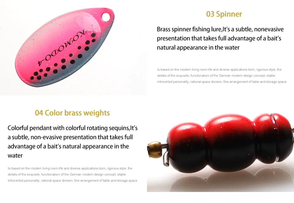 W.P.E Brand 1pcs Spinner Lure 6.5g/9.7g/13.4g Bass Fishing Bait Metal Spoon Lure Treble Hook Fishing Tackle Hard Lure CrankBaits