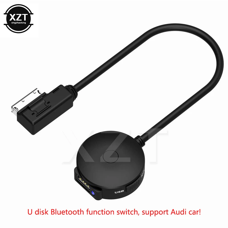 

Bluetooth AUX Receiver Cable with USB Adapter for VW Audi A4 A5 A6 Q5 Q7 Audio Media For AMI MDI Interface Support u disk