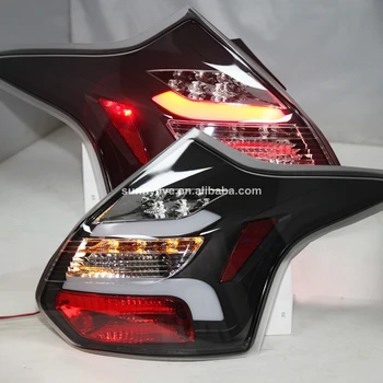 

For Ford For Focus LED Strip Tail Lamp For FORD Hatchback 2012 -2014 Year Smoke Black Housing Clear Cover