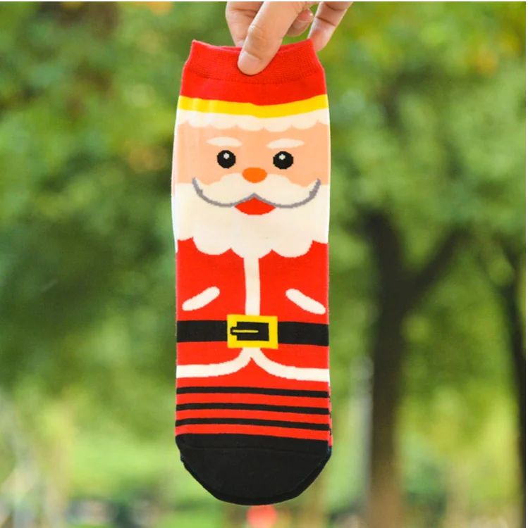Детские теплые носки тапочки х/б с принтом|women socks|snowflake sockschristmas socks |
