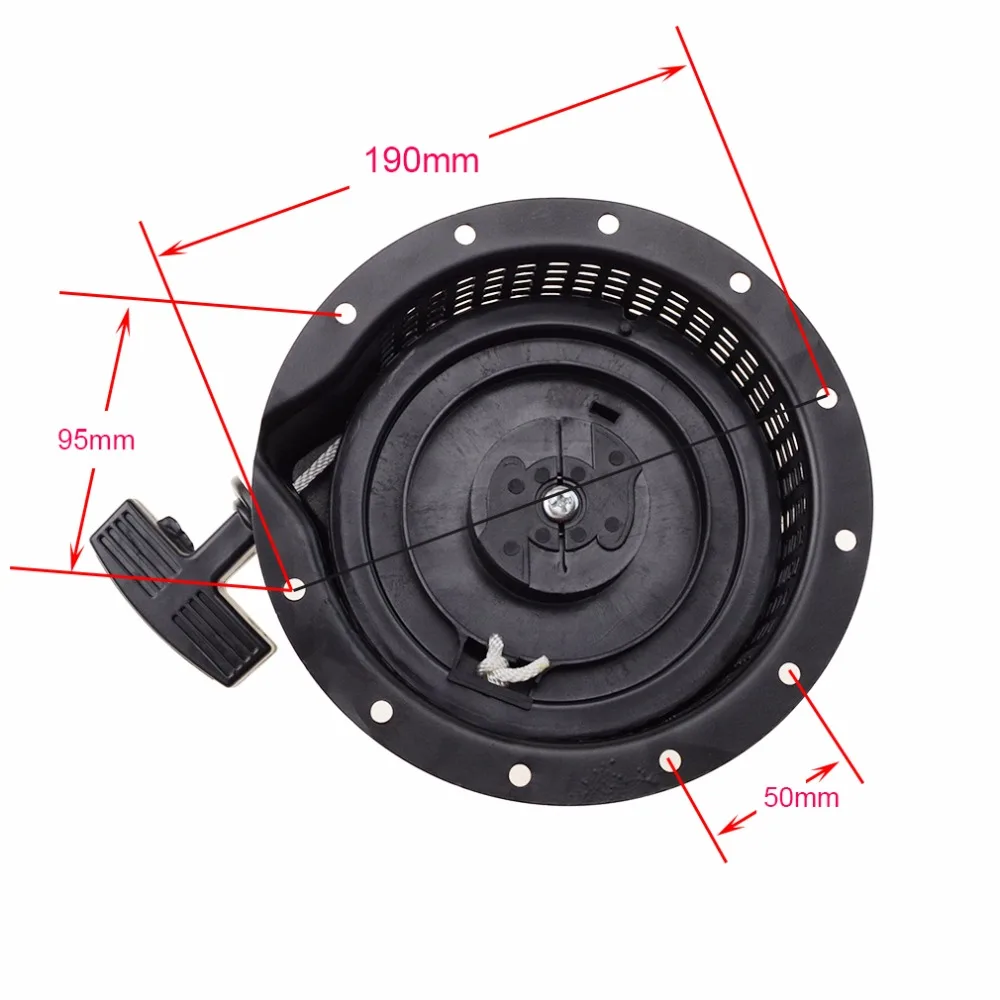 GOOFIT 185F стартер для Yamaha MZ360 EF6600 генератор газонокосилка двигатель черный K071