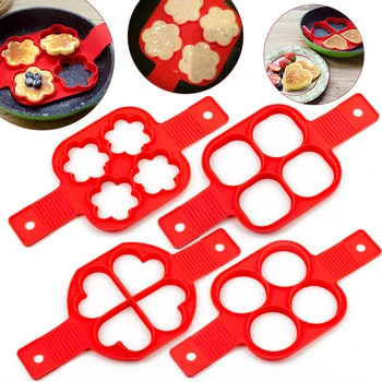 

Silicone Mold Pancake Maker Nonstick Cooking Tool Eggs Molds Maker Egg Cooker Pan Kitchen Baking Accessories