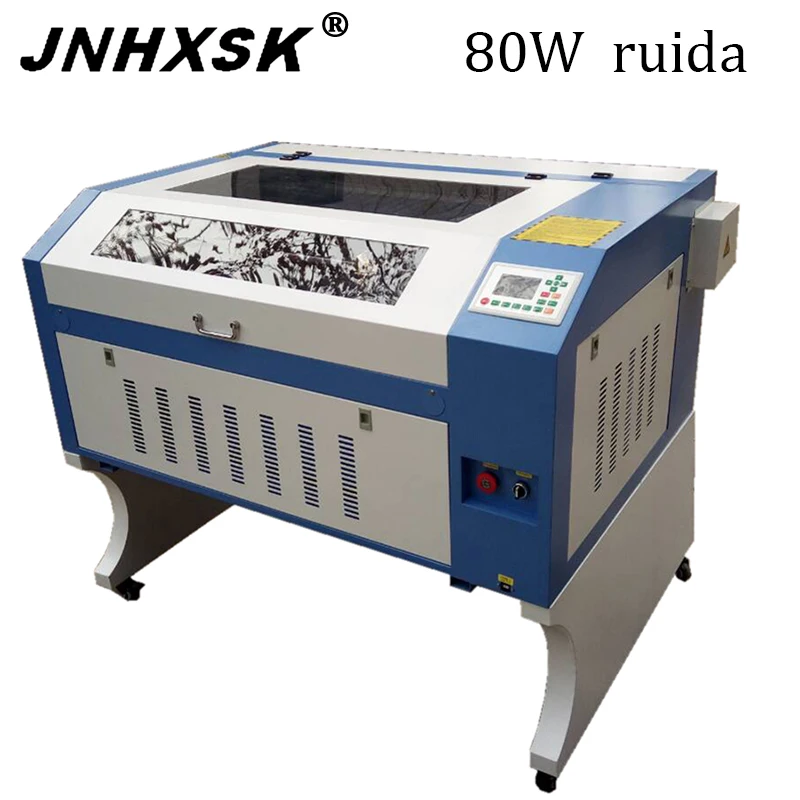 

Ruida system 80W TS6090 co2 laser engraving cutting machine 220v /110v Non-metallic decorative engraving machine