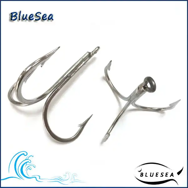 7731 18/0 * 2 Pcs/Pack Stainless Steel Super Large Treble Hooks Big