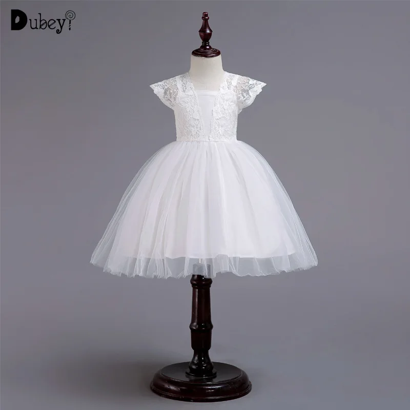 

Elegant Girl Little Flying Sleeves Lace Gowns Teenager Girl Party Dress Evening Prom Princess Costumes for Girls 2-12 Years Old