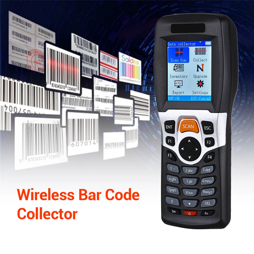 Wireless Barcode Scanner Collector Portable Data Terminal Inventory