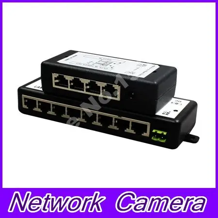 

POE Injector 4 Ports 8 Ports for Video Surveillance IP Cameras Power Over Ethernet IEEE802.3af