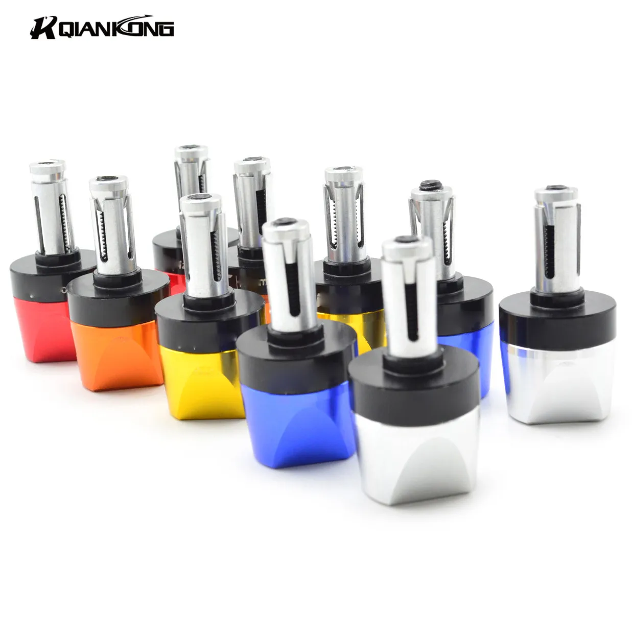 Aluminum motorcycle handlebar grips & handle bar ends 7/8"22mm hand cap for Kawasaki KX65 KX85 KX85 KX250 KX250F CBR YZF-R6