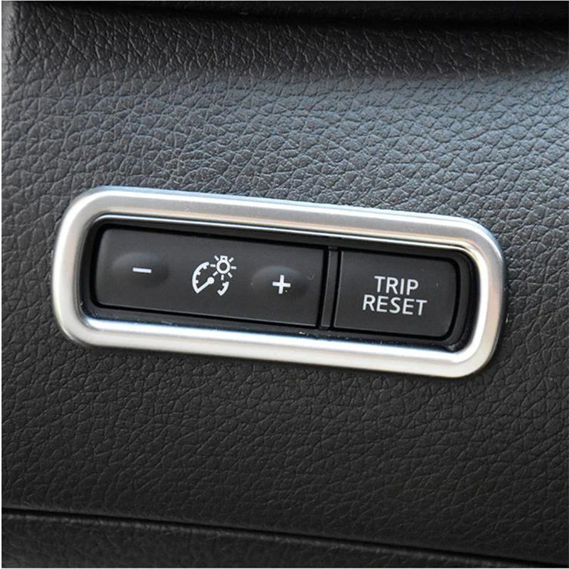 

ABS Chromed Dashboard Odometer Button Switch Cover Trim Sticker For Nissan Qashqai 2016 2017 2018 Car Accessories