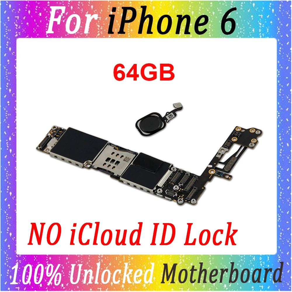64 ГБ с сенсорным ID Разблокировка материнская плата для iphone 6 4 7 дюймов отпечатком