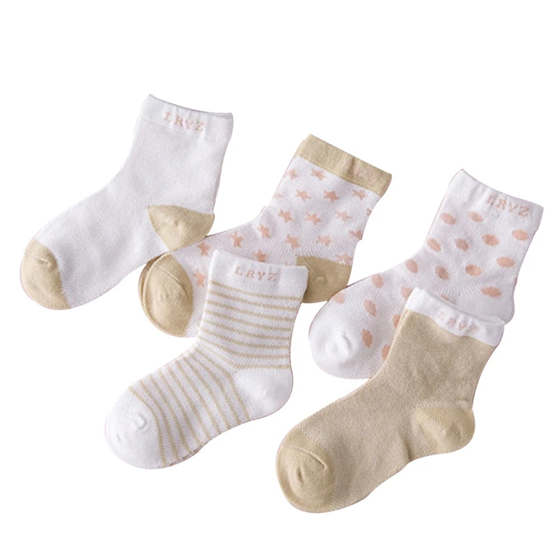 5 Pairs NewBorn Baby Boy Girl Cartoon Cotton Socks Infant Toddler Kids Cute Sock