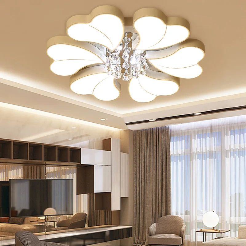 

Modern LED Crystal ceiling lights living room fixtures bedroom ceiling lamps Iron Acrylic illumination home ceiling lighting
