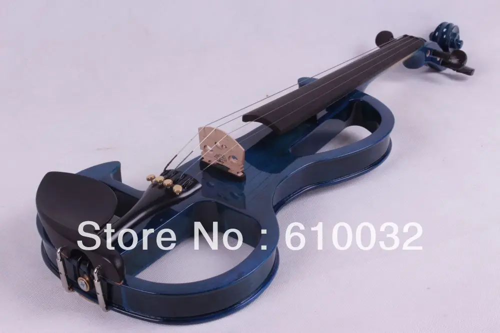 

blue color 4/4 4 String Electric Violin Solid wood hand style 2-5 #