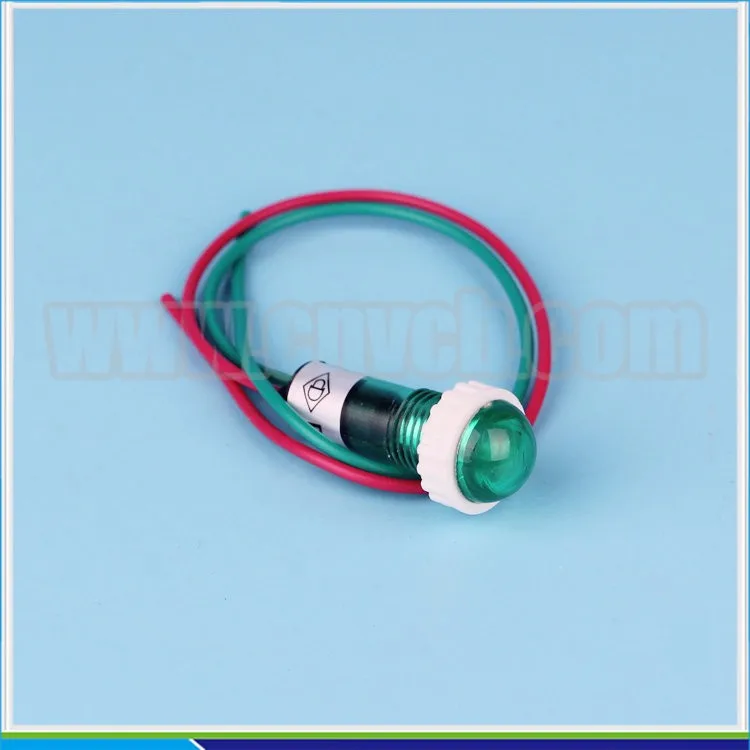 ZS69 button blue 10 мм DC12V Пластик индикатор сигнала контрольная лампа сигнальная