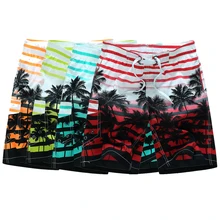 6XL Для Мужчин's пляжные шорты для серфинга шорты подкладка чистая Плавание ming Мужские Шорты для купания быстросохнущая летнего кокосовой пальмы купальный костюм пляжные шорты штаны Плавание