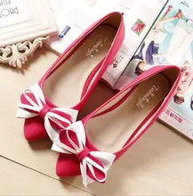 2016 new arrive Fashion woman flat Beef tendon soles slip on sapatos femininos shoes Bowtie Ballet Women style flat size 34-43