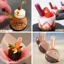 50 шт. 4 мл формы для помадки для торта макарон, десерт, сердечный зажим, фруктовые трубочки для сока, капельница, десерт для кухни, украшения для выпечки