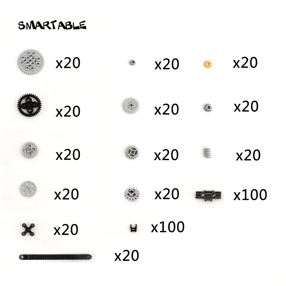 Smartable MLC Technic Gear/Gear Rack /Link Chain набор деталей строительный блок игрушки совместимы с