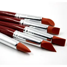 5 шт./компл. Большие размеры красный деревянные палки силиконовой резины резиновые ручки мягкой глины и ногтей инструменты для резьбы по дереву