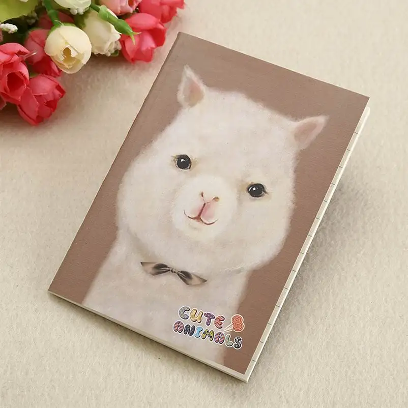 

Wholesale 800PCS Cute animals notebook kawaii notepad Portable notebooks diary Korean stationery office school supplies canetas