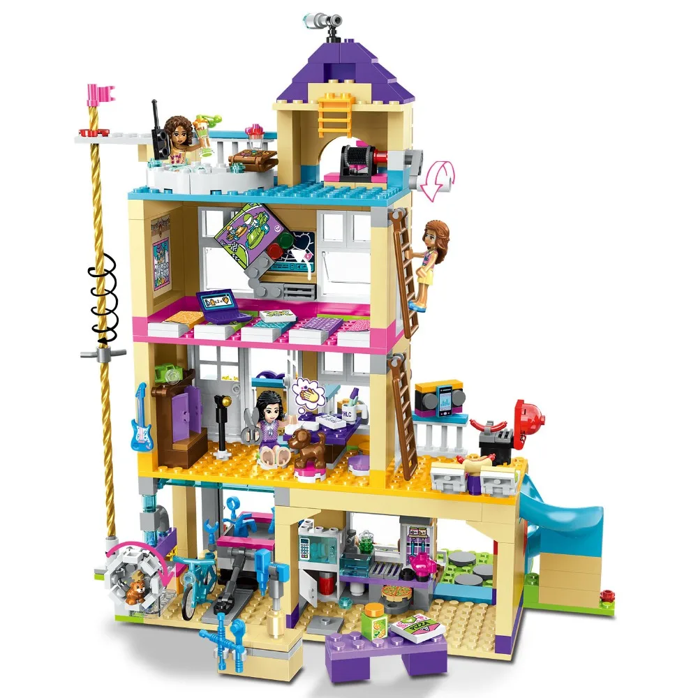 

740pcs Educational Building Blocks Toy Compatible With Legoingly Friends Series Girl Town Friendship party Birthday Gifts