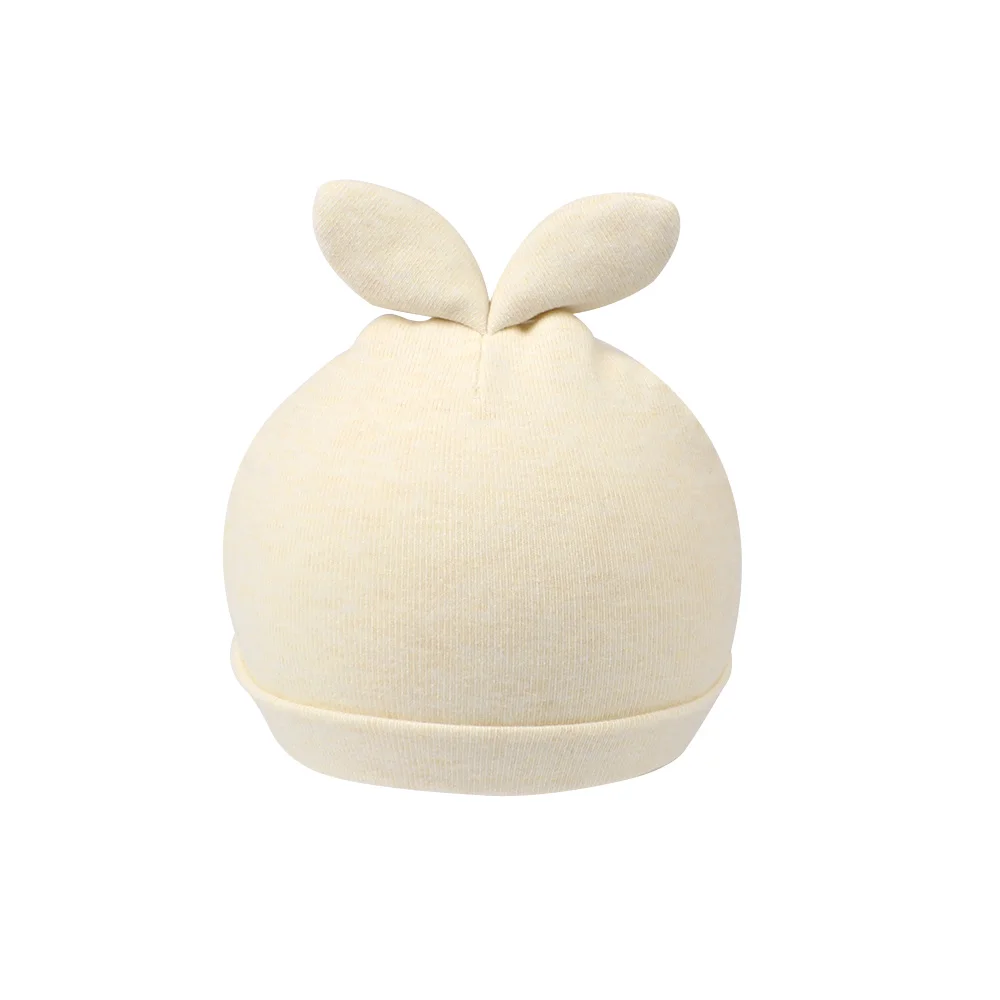 Cartoon Rabbit Baby Beanie Hat Cute Ears Newborn Tire Hat For Boys Cotton Comfortable Infant Beanie Spring Baby Girls Clothing (15)